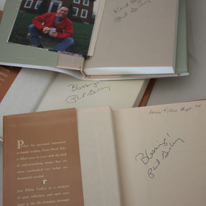 none Accents - 3 Small Signed Hardcover Books for Shelf Decor none Accents - 3 Small Signed Hardcover Books for Shelf Decor